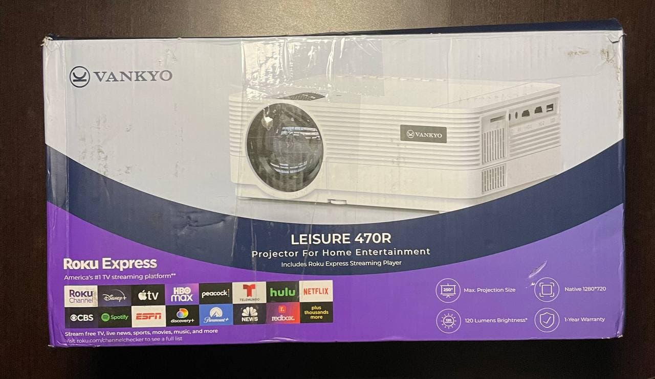Detalle 2 de Proyector Vankyo Leisure 470r 250 Pulgadas Con Roku Express