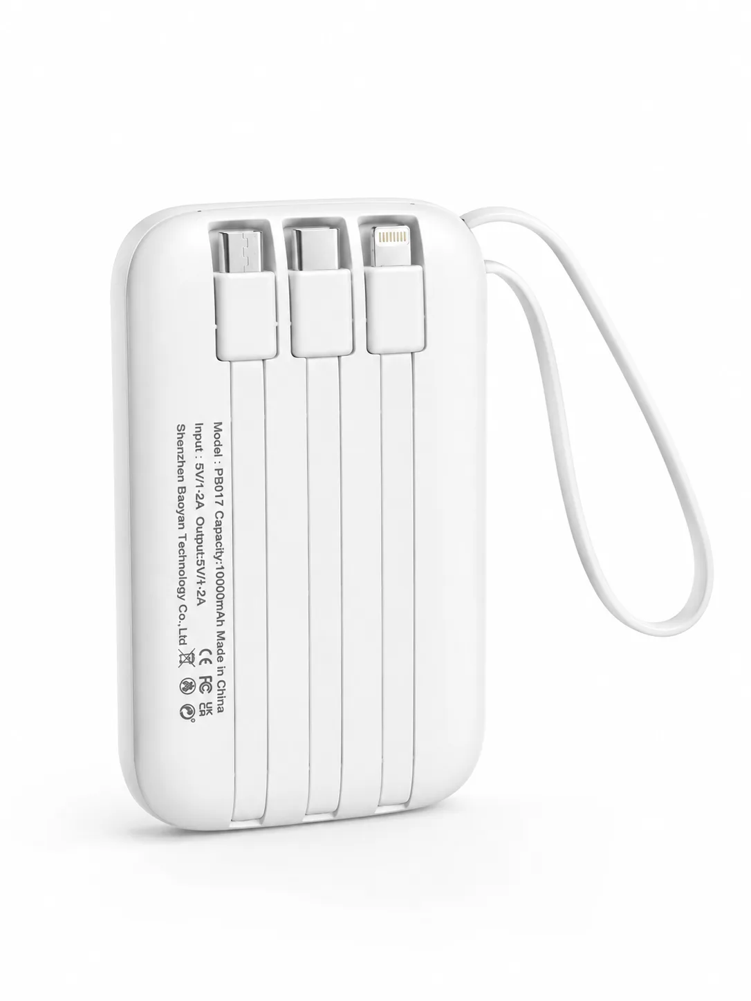 Batería Portátil Power Bank 10000mah Cable 4 En 1 Tipo C — imagen 2 de 2