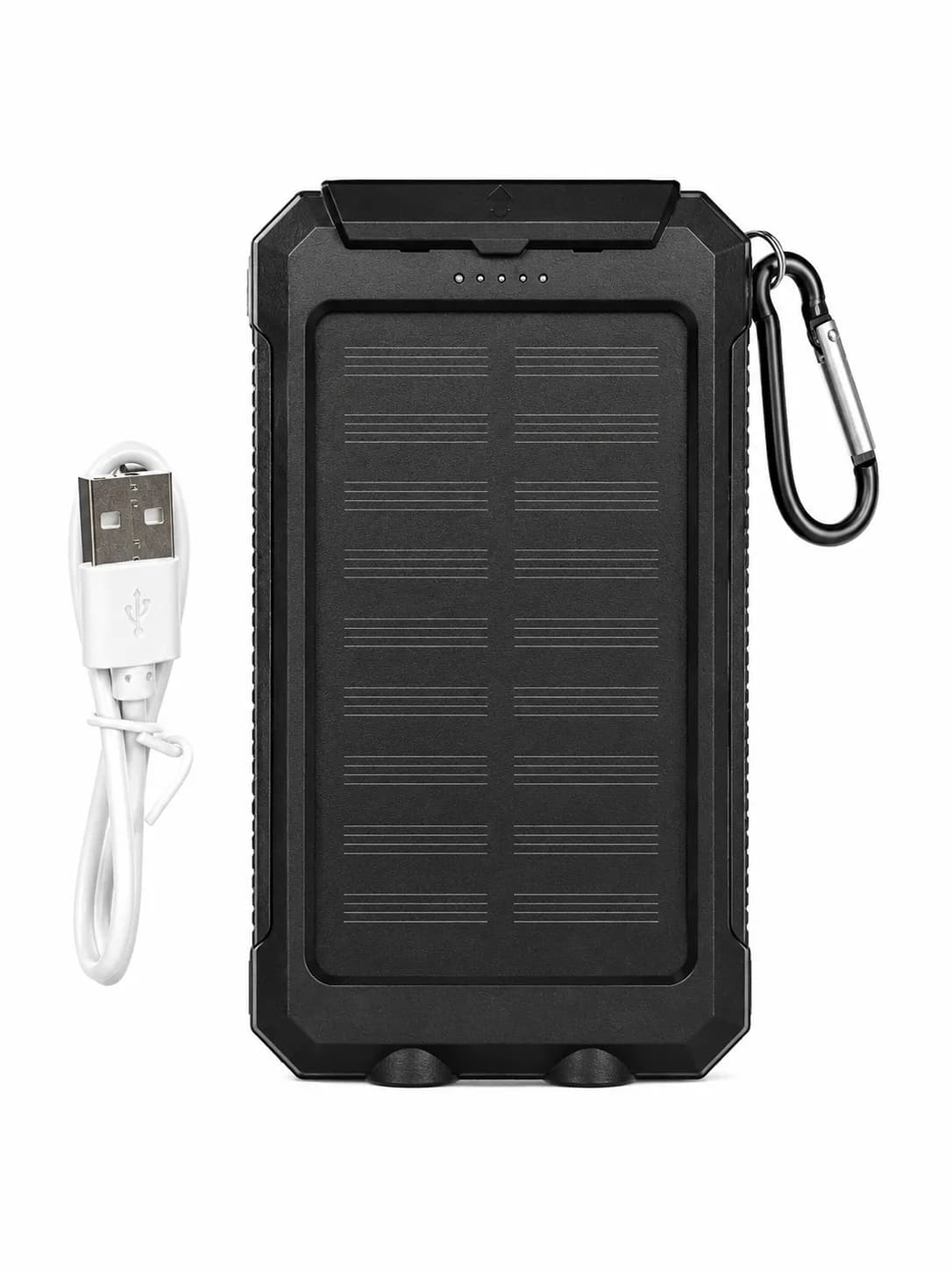 Detalle 2 de Power Bank Solar 10000mah Linterna Led 2 Puertos Usb Ladapu